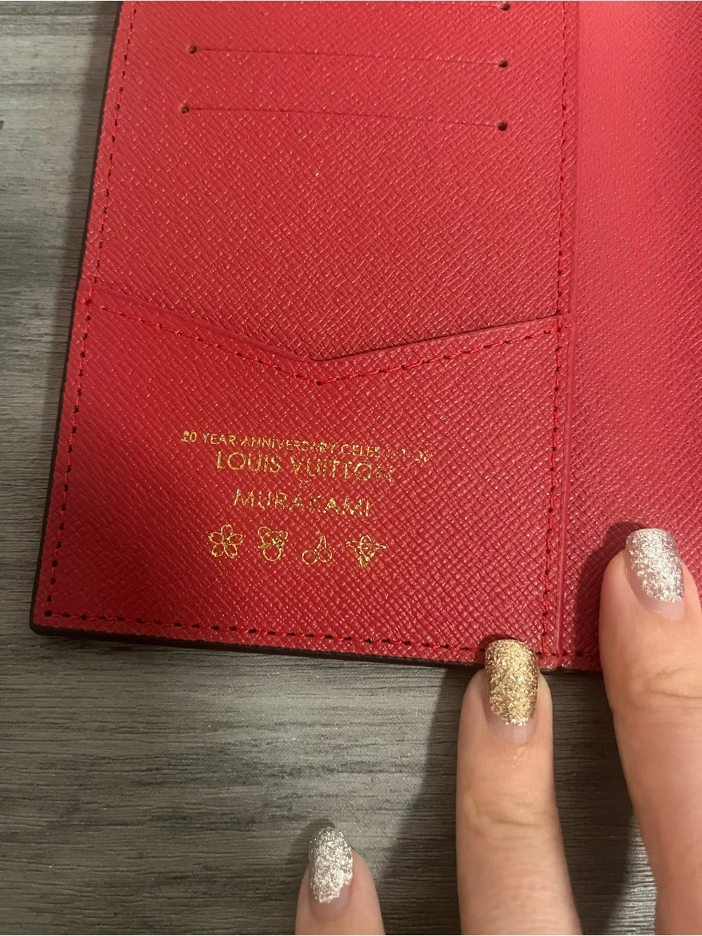 Brown Monogram Cherry Passport Cover